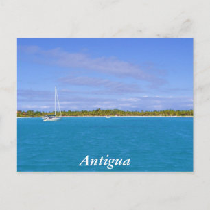 sailboat in Antigua Postcard