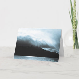 Sailboat Landscape Photo Card