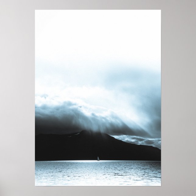 Sailboat Landscape Photo Poster (Front)