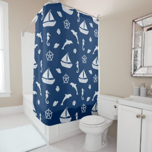 Sailboat & Marine Life Pattern
