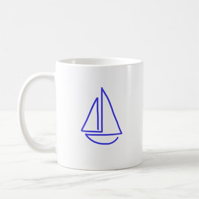 Sailboat mug (Left)