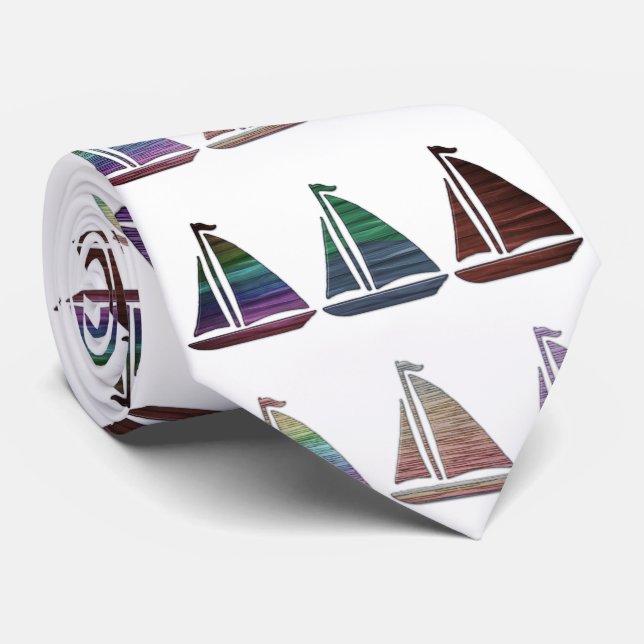 Sailboat necktie (Rolled)