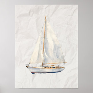 Sailboat nursery decor baby boy