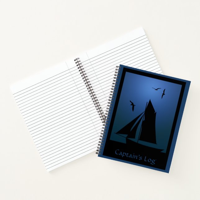 Sailboat Ocean Captain's Log Notebook (Inside)