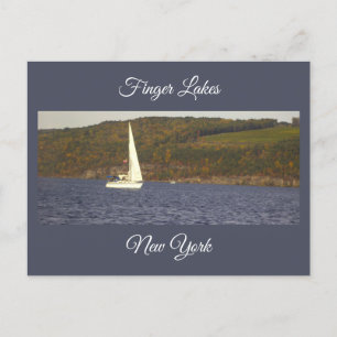 Sailboat on a Lake Postcard