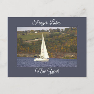 Sailboat on a Lake Postcard
