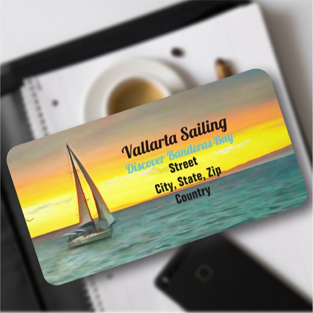 Sailboat on Banderas Bay 0884 Address Label (Creator Uploaded)