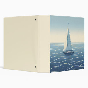 Sailboat on the high seas binder