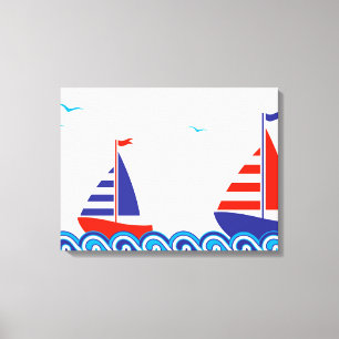 Sailboat Pair Canvas Print