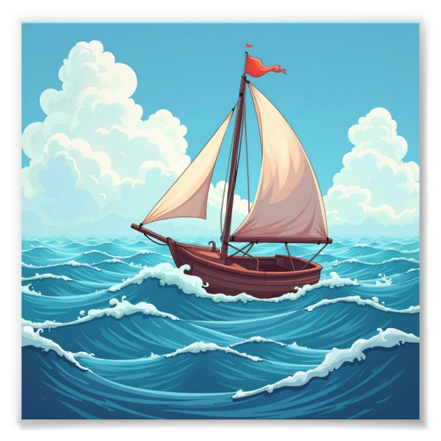 Sailboat Photo Print (Front)