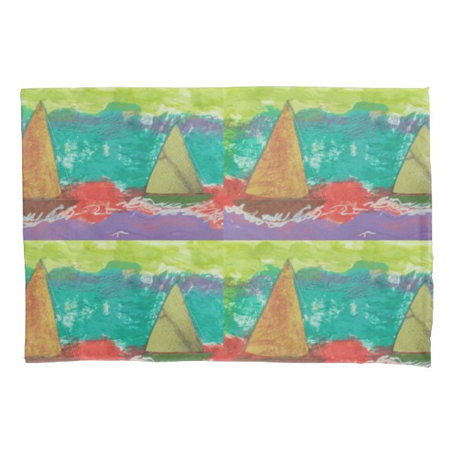 Sailboat Pillowcase (Front)