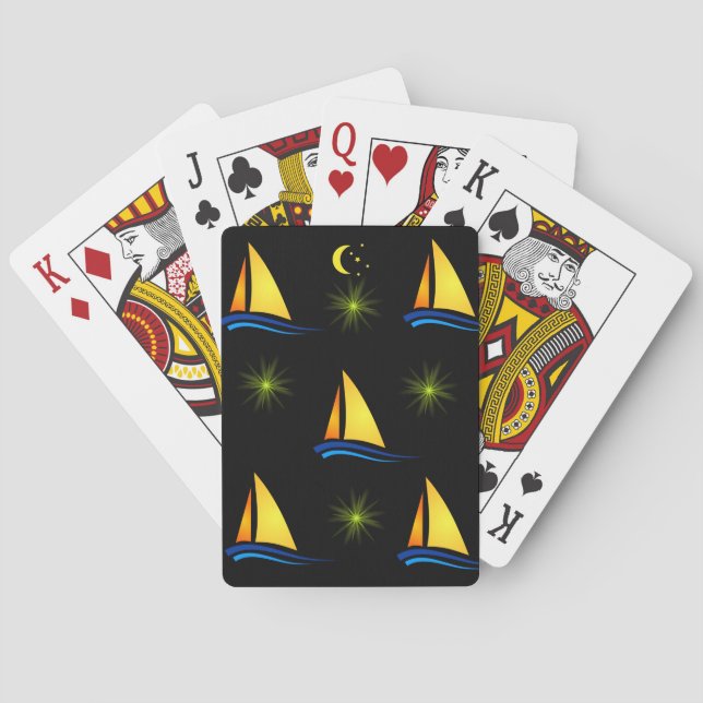 Sailboat Playing Card Deck (Back)
