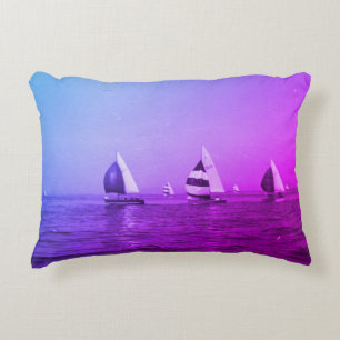 Sailboat Race Accent Pillow