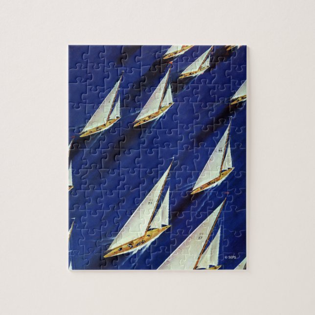 Sailboat Regatta by Ski Weld Jigsaw Puzzle (Vertical)