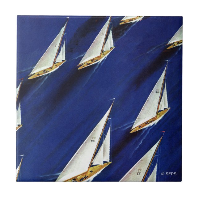 Sailboat Regatta by Ski Weld Tile (Front)