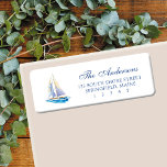 Sailboat Return Address Label<br><div class="desc">This is a beautiful watercolor sailboat return address label. Perfect for any use!</div>