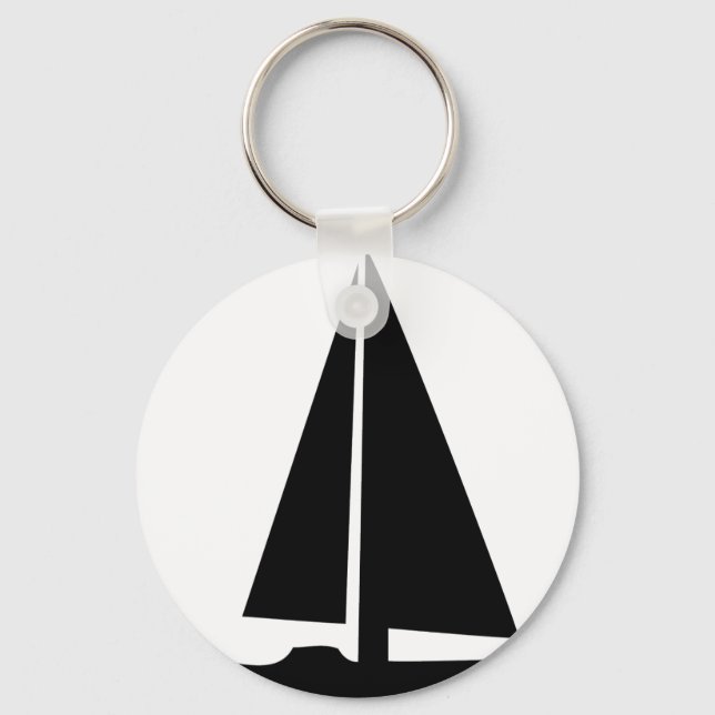 sailboat - sailing boat keychain (Front)