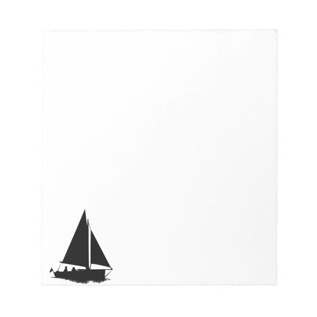 Sailboat Silhouette Notepad (Front)