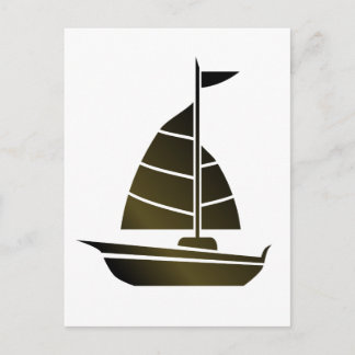 Sailboat Silhouette Postcard