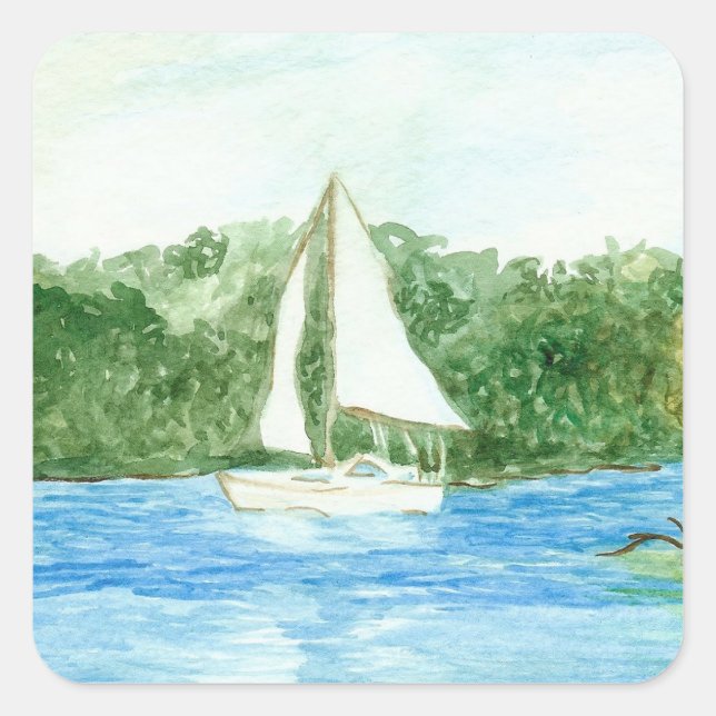 Sailboat Sticker (Front)