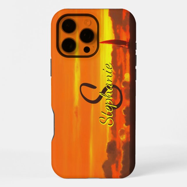 Sailboat Sunset 1300 iPhone Case (Back)