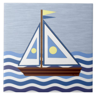 Sailboat  tile