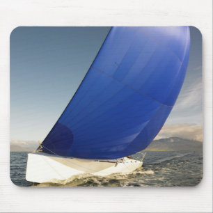 Sailboat Tipping In Wind Mouse Pad