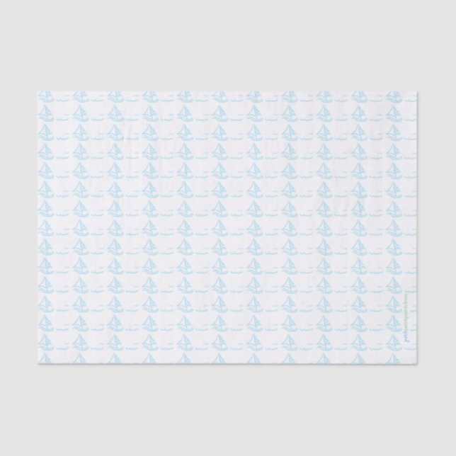 Sailboat tissue paper (Front)
