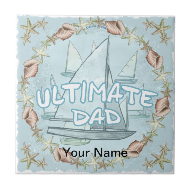  Sailboat Ultimate Dad tile (Front)