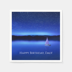 Sailboat under a Starry Night Sky Napkin