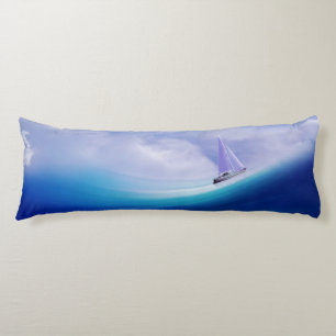 Sailboat up an Epic Wave Body Pillow