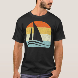 Sailboat Vintage Retro Throwback Vacation T-Shirt