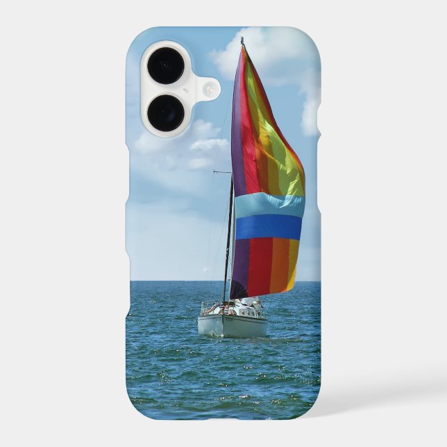 Sailboat with Rainbow Spinnaker (Back)