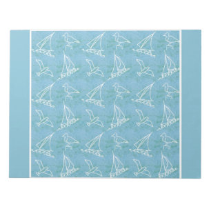 Sailboats and Seagulls Notepad or Jotter