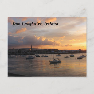 Sailboats at Sunset Postcard