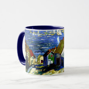 Sailboats by the Harbour, fine art, Mug
