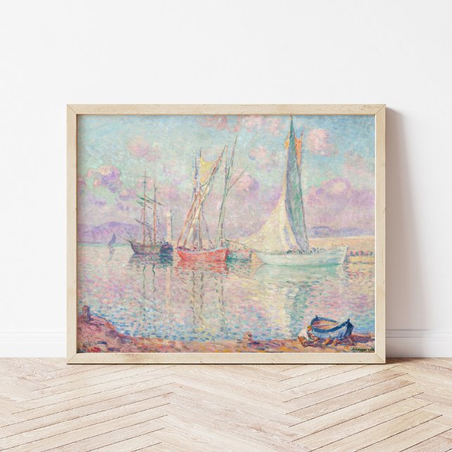Sailboats in Port of Saint-Tropez | Henri Lebasque Poster (Creator Uploaded)