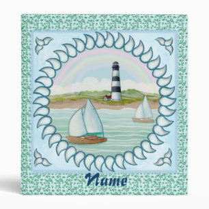 Sailboats Lighthouse Binder