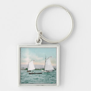 Sailboats off Alameda BeachAlameda, CA Keychain