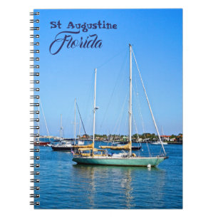 Sailboats on Matanzas Bay St. Augustine Florida Notebook