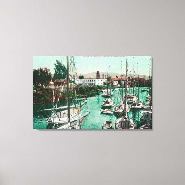 Sailboats on Napa River SceneNapa, CA Canvas Print (Front)