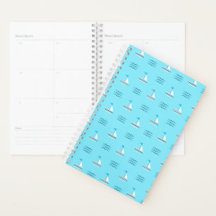 Sailboats On The Blue Sea Pattern Planner