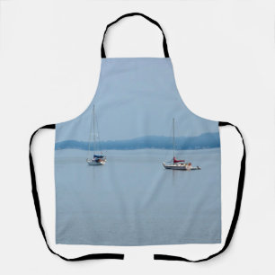 Sailboats on the river apron