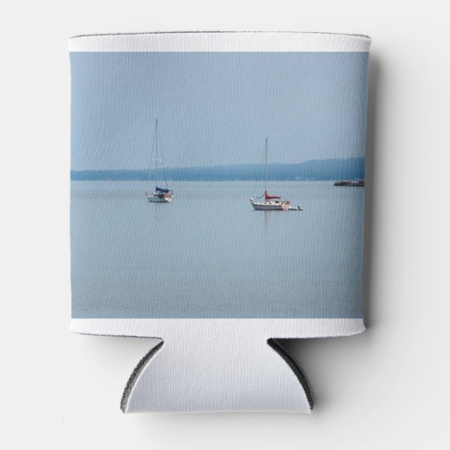 Sailboats on the river can cooler (Front)