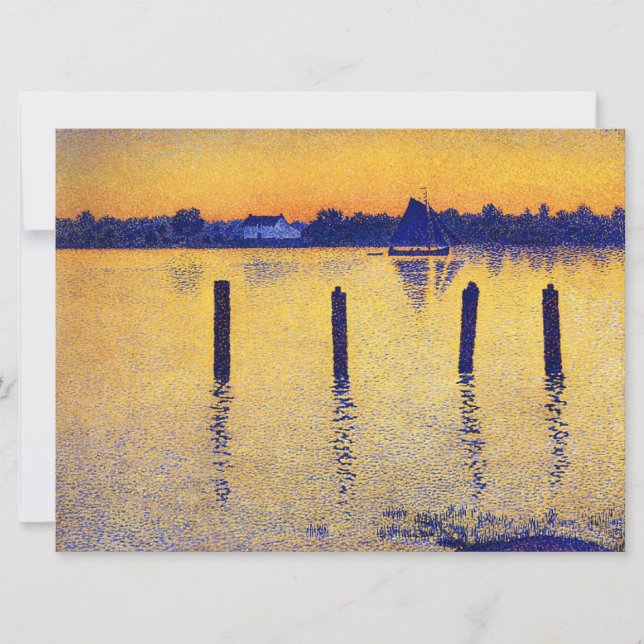 Sailboats on the River Scheldt (Belgium) Card (Front)