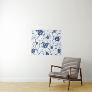 Sailboats On The Sea Pattern Tapestry