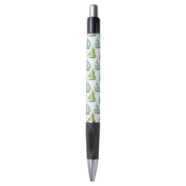 Sailboats On The Water Pattern Pen (Front Vertical)