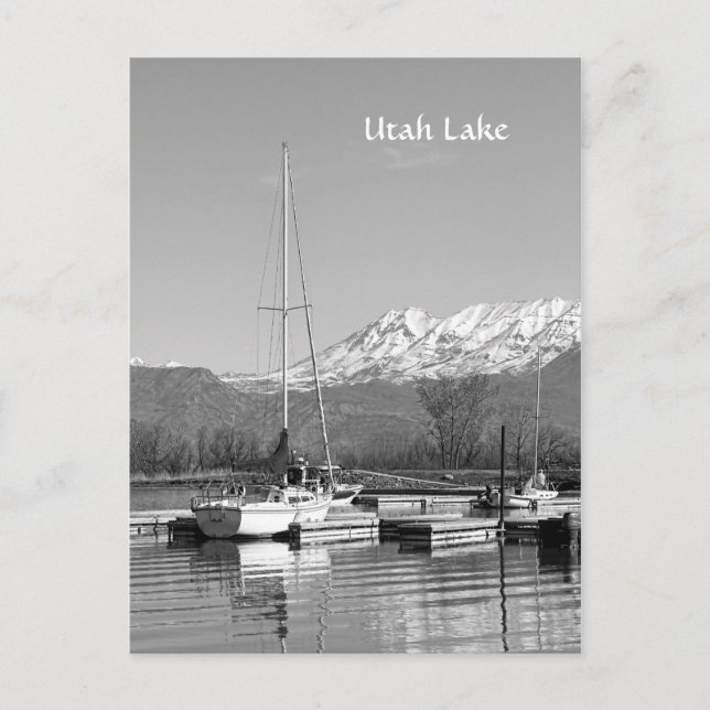Sailboats on Utah Lake State Park Postcard (Front)