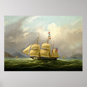 sailboats  painting 40 poster