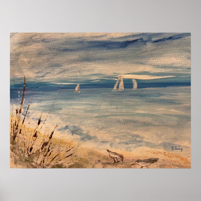 Sailboats Poster (Front)